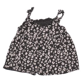  Szürke, Leopard mintás  pántos felső ( 98-104)