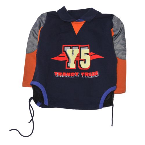 Kék,narancs pulóver (116)