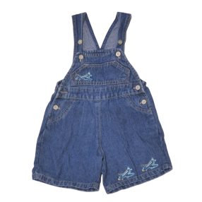 Kék, repülős  kantáros rövidnadrág ( 62-68)