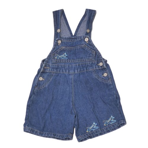 Kék, repülős  kantáros rövidnadrág ( 62-68)