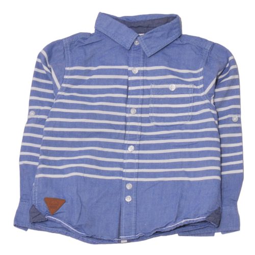  Max - Kék-Fehér csíkos  hosszú ujjú ing ( 98-104)