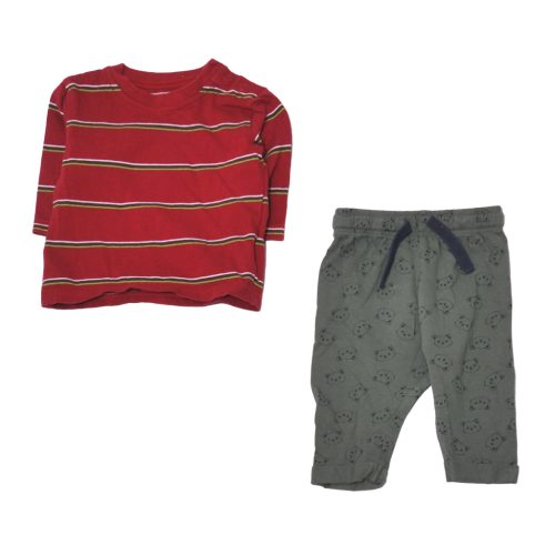  Marks&Spencer / In-Extenso -  Bordó, Zöld ruha szett (62)