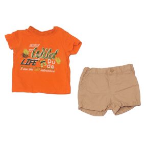 H&M - Narancssárga, Drapp ruha szett (86)