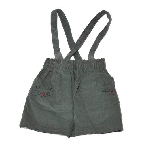 Zöld kord kantáros szoknya (80)