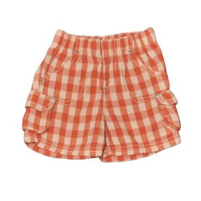 Disney - Barna kockás rövidnadrág (62-68)