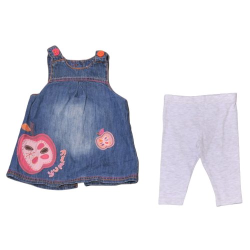 Next/F&F - Kék, Szürke ruha szett (56-62)