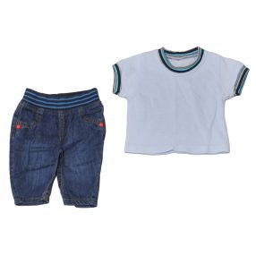 Marks&Spencer - Kék ruha szett (56-62)