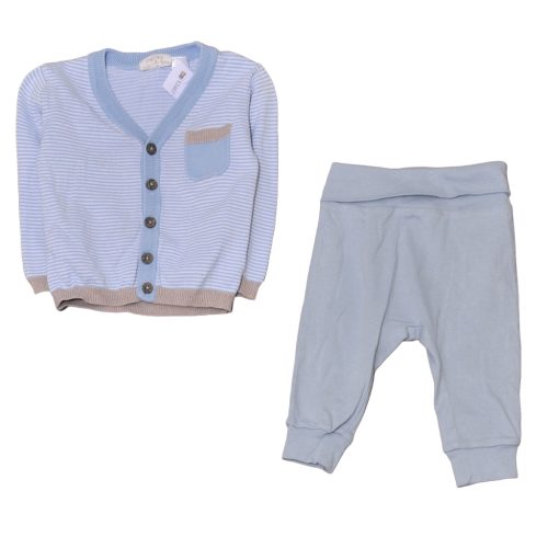 Kék, csíkos ruha szett (74)