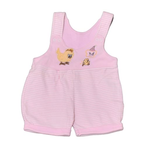  Rózsaszín-Fehér csíkos  kantáros rövidnadrág (68*)