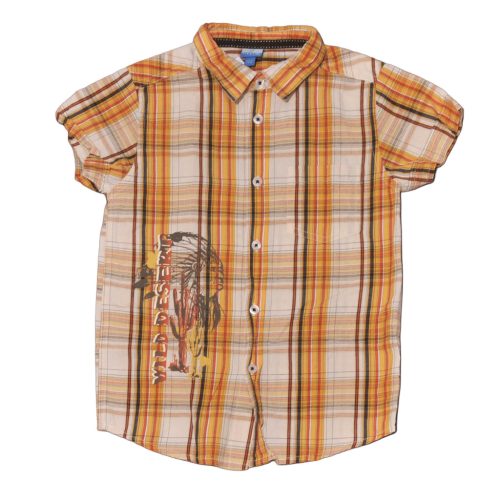  Charles Voegele -  Sárga-Fehér kockás  rövidujjú ing (122)