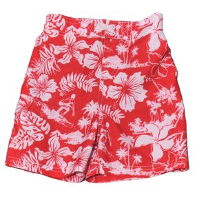  Piros, Fehér mintás  rövidnadrág (110-116)