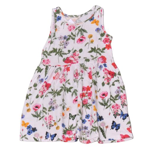 H&M - Fehér, virágmintás ruha (98-104)