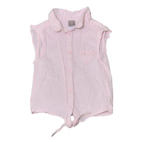 Rózsaszín ujjatlan blúz (122-128)