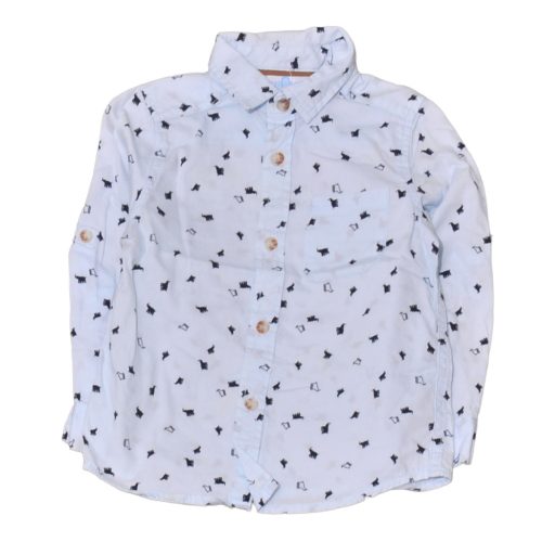 Kék, elefántos hosszú ujjú ing (92)