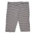 Fekete, fehér csíkos rövidszárú leggings (104-116*)