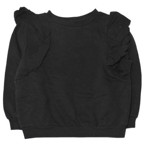 H&M - Fekete fodros pulóver (122-128)