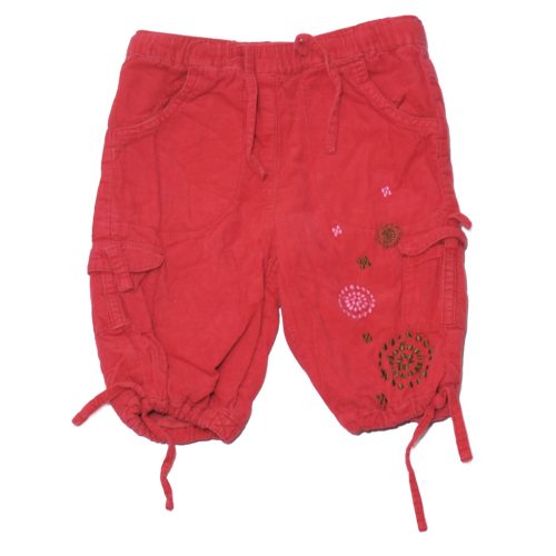 Piros bélelt kordnadrág (68*)