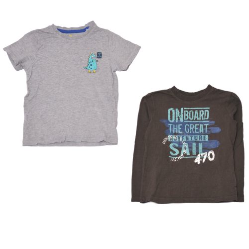 Szürke, barna póló szett (110-116)