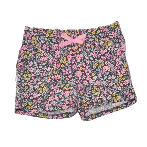 H&M - Sötétkék, virágmintás rövidnadrág (98-104)