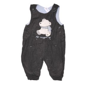 Szürke bélelt kantáros kordnadrág (62-68)