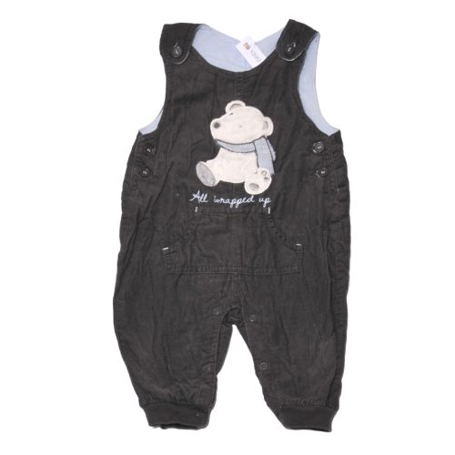 Szürke bélelt kantáros kordnadrág (62-68)