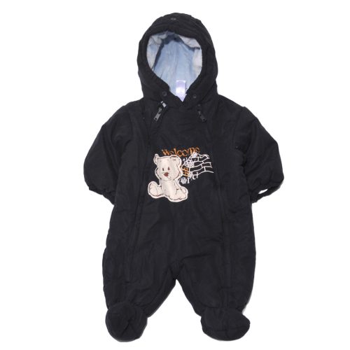 C&A - Sötétkék, macis overál (68)