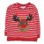 Piros-fehér csíkos, rénaszravasos hosszú ujjú póló (92)