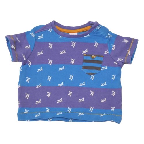 Lila-kék csíkos póló (68-74)