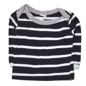 Kék-fehér csíkos hosszú ujjú póló (68*)