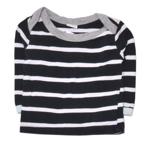 Kék-fehér csíkos hosszú ujjú póló (68*)