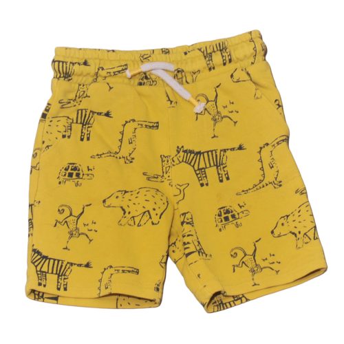 Sárga, macis rövidnadrág (104-110)