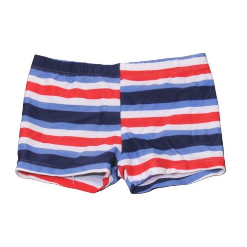 Piros-kék-fehér csíkos fürdőnadrág (92-98)