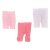 Fehér, rózsaszín leggings szett (56-62)