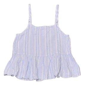 H&M - Fehér-kék csíkos ujjatlan felső (146)