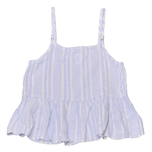 H&M - Fehér-kék csíkos ujjatlan felső (146)