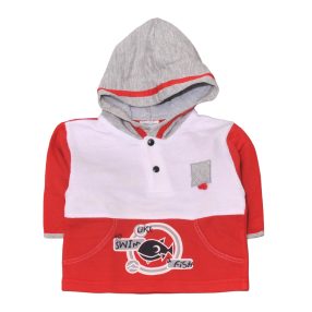 Piros, Fehér, Fish pulóver (68)