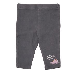 Szürke, dínós leggings (62-68)