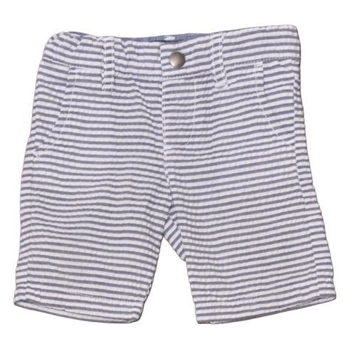 Szürke, Fehér csíkos rövidnadrág (74-80)