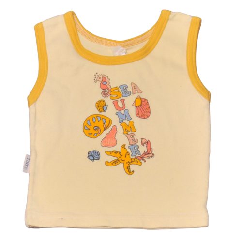 Sárga, sea ujjatlan póló (62-68*)