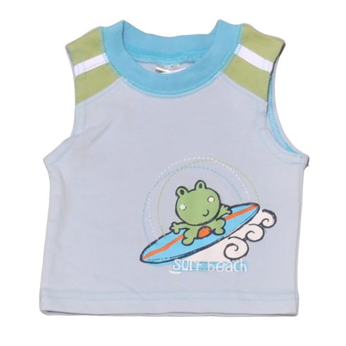 Kék, békás ujjatlan póló (56)