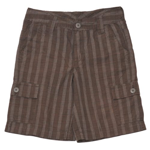 Barna, kockás rövidnadrág (140)