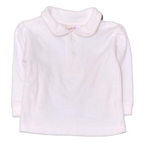 Fehér, plüss hosszú ujjú felső (68)