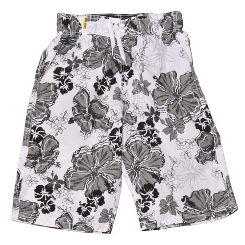 Fekete, Fehér, virágmintás rövidnadrág (146*)