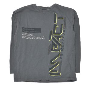 Zöld, feliratos hosszú ujjú póló (146-152)