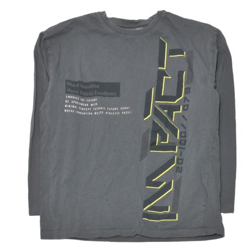 Zöld, feliratos hosszú ujjú póló (146-152)