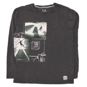 C&A - Szürke hosszú ujjú póló (146-152)