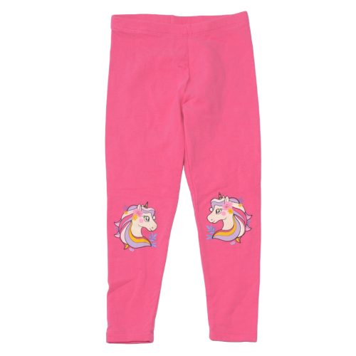 C&A - pink, unikornisos bélelt leggings (122)