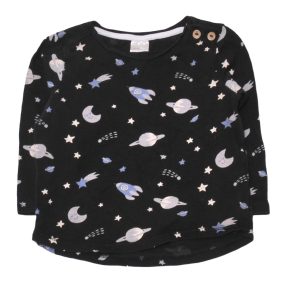 H&M - Fekete, űrhajós hosszú ujjú póló (74)