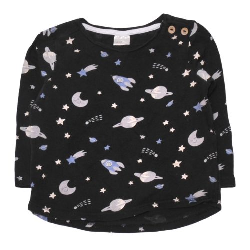 H&M - Fekete, űrhajós hosszú ujjú póló (74)