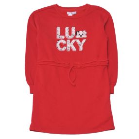 Reserved-Disney - Piros, 101 kiskutya pulóver ruha (146)